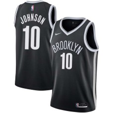 Brooklyn Nets #10 Stew Johnson Jersey -Black