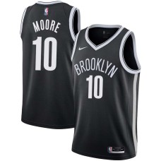 Brooklyn Nets #10 Gene Moore Jersey -Black