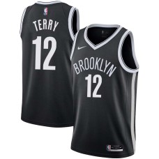 Brooklyn Nets #12 Chuck Terry Jersey -Black