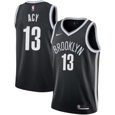 Brooklyn Nets #13 Quincy Acy Jersey -Black