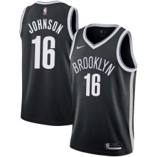 Brooklyn Nets #16 James Johnson Jersey -Black