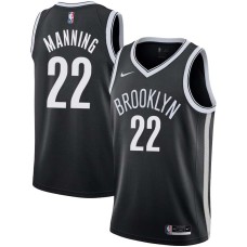 Brooklyn Nets #22 Ed Manning Jersey -Black