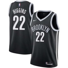 Brooklyn Nets #22 Rod Higgins Jersey -Black