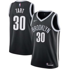 Brooklyn Nets #30 Levern Tart Jersey -Black