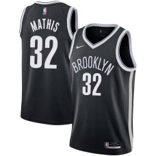 Brooklyn Nets #32 Johnny Mathis Jersey -Black