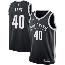 Brooklyn Nets #40 Levern Tart Jersey -Black