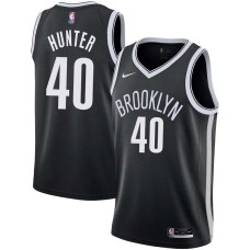 Brooklyn Nets #40 Les Hunter Jersey -Black