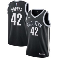 Brooklyn Nets #42 Dave Hoppen Jersey -Black