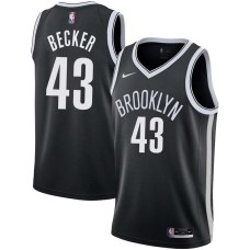 Brooklyn Nets #43 Arthur Becker Jersey -Black