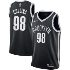 Brooklyn Nets #98 Jason Collins Jersey -Black