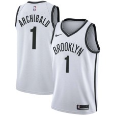 Brooklyn Nets #1 Tiny Archibald Jersey -White