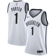 Brooklyn Nets #1 Kevin Porter Jersey -White