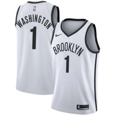 Brooklyn Nets #1 Pearl Washington Jersey -White