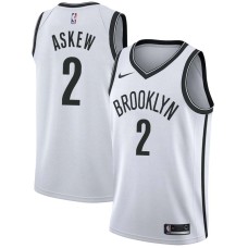 Brooklyn Nets #2 Vincent Askew Jersey -White