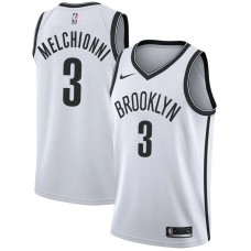 Brooklyn Nets #3 Bill Melchionni Jersey -White