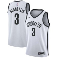 Brooklyn Nets #3 Billy DeAngelis Jersey -White