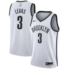 Brooklyn Nets #3 Manny Leaks Jersey -White