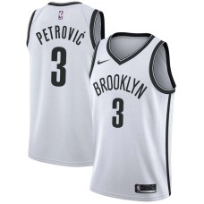 Brooklyn Nets #3 Drazen Petrovic Jersey -White