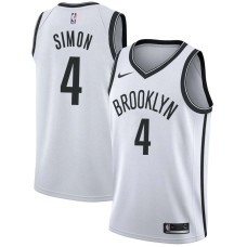 Brooklyn Nets #4 Walter Simon Jersey -White