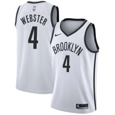 Brooklyn Nets #4 Elnardo Webster Jersey -White