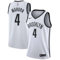 Brooklyn Nets #4 Rick Mahorn Jersey -White