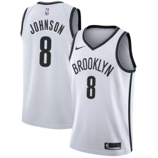 Brooklyn Nets #8 Anthony Johnson Jersey -White