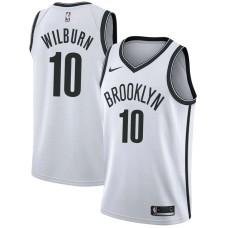 Brooklyn Nets #10 Ken Wilburn Jersey -White