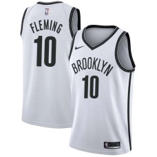 Brooklyn Nets #10 Vern Fleming Jersey -White