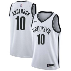 Brooklyn Nets #10 Justin Anderson Jersey -White