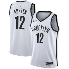 Brooklyn Nets #12 Bob Arnzen Jersey -White