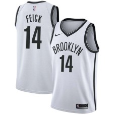 Brooklyn Nets #14 Jamie Feick Jersey -White