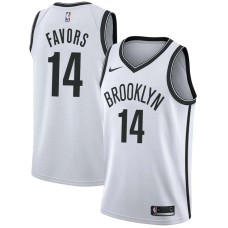 Brooklyn Nets #14 Derrick Favors Jersey -White