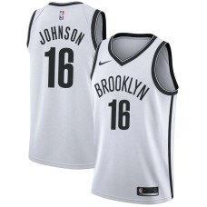 Brooklyn Nets #16 James Johnson Jersey -White