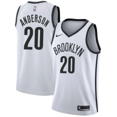 Brooklyn Nets #20 Dan Anderson Jersey -White