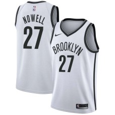 Brooklyn Nets #27 Mel Nowell Jersey -White