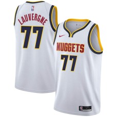 Denver Nuggets #77 Joffrey Lauvergne Jersey -White