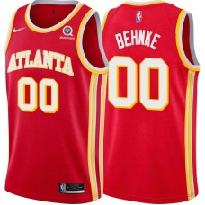 Atlanta Hawks #00 Elmer Behnke Jersey -Torch Red