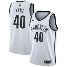 Brooklyn Nets #40 Levern Tart Jersey -White