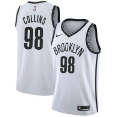 Brooklyn Nets #98 Jason Collins Jersey -White