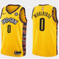 Brooklyn Nets #0 Orlando Woolridge Jersey -Yellow 2019-2020 City BED-STUY