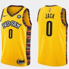 Brooklyn Nets #0 Jarrett Jack Jersey -Yellow 2019-2020 City BED-STUY