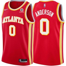 Atlanta Hawks #0 Greg Anderson Jersey -Torch Red