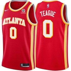 Atlanta Hawks #0 Jeff Teague Jersey -Torch Red