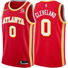 Atlanta Hawks #0 Antonius Cleveland Jersey -Torch Red