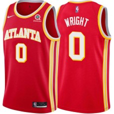 Atlanta Hawks #0 Delon Wright Jersey -Torch Red