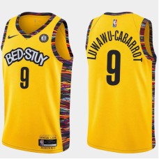 Brooklyn Nets #9 Timothe Luwawu-Cabarrot Jersey -Yellow 2019-2020 City BED-STUY