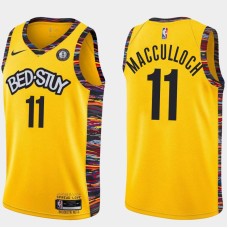 Brooklyn Nets #11 Todd MacCulloch Jersey -Yellow 2019-2020 City BED-STUY