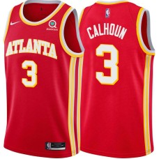 Atlanta Hawks #3 Bill Calhoun Jersey -Torch Red