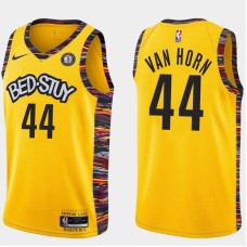 Brooklyn Nets #44 Keith Van Horn Jersey -Yellow 2019-2020 City BED-STUY