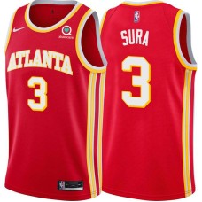 Atlanta Hawks #3 Bob Sura Jersey -Torch Red